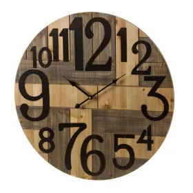 Sienas pulkstenis Daudzkrāsains Metāls Koks MDF 60 x 3 x 60 cm