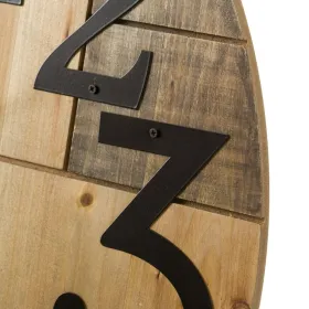 Wall Clock Multicolour Metal MDF Wood 60 x 3 x 60 cm