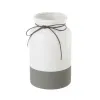 Vaas Valge Hall Keraamiline 15 x 15 x 25 cm