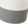 Vase White Grey Ceramic 15 x 15 x 25 cm