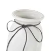 Vaas Valge Hall Keraamiline 11 x 11 x 30,5 cm