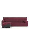 Right short arm chaise longue cover Eysa THOR Burgundy 110 x 110 x 310 cm