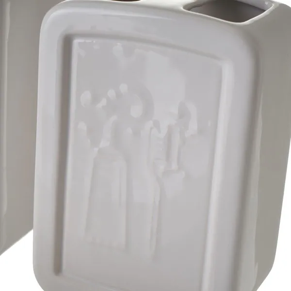 Bath Set White Ceramic 27,5 x 7 x 24 cm