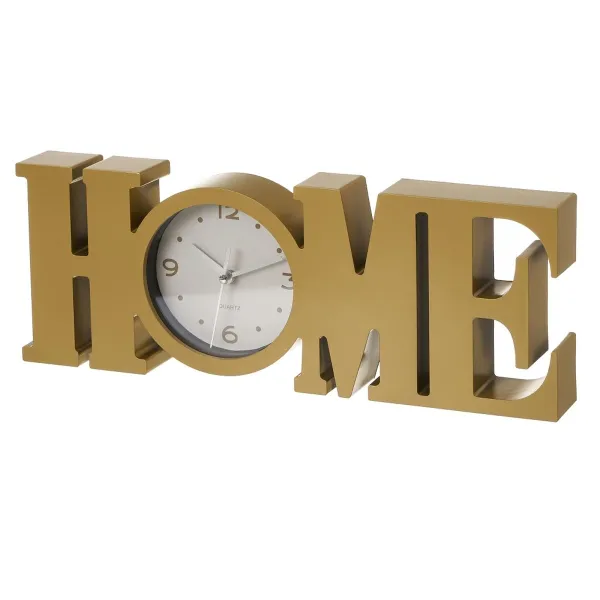 Stalinis laikrodis HOME Auksinis Plastmasinis 39 x 3,5 x 15 cm