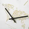 Настенное часы Белый Позолоченный Стеклянный Деревянный MDF 33 x 33 x 4 cm