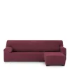 Right short arm chaise longue cover Eysa THOR Burgundy 110 x 110 x 310 cm