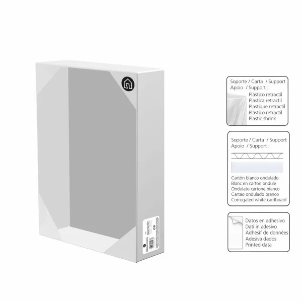 Настенное часы Белый Позолоченный Стеклянный Деревянный MDF 33 x 33 x 4 cm