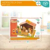 Christmas nativity set Woomax Wood 29,5 x 16,5 x 22 cm (20 Pieces) (6 Units)