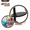 Coal Barbecue with Wheels Aktive Textilene 42 x 76,5 cm Black