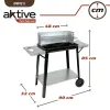 Hiiligrilli renkailla Aktive Emaloitu metalli 90 x 85 x 32 cm Musta