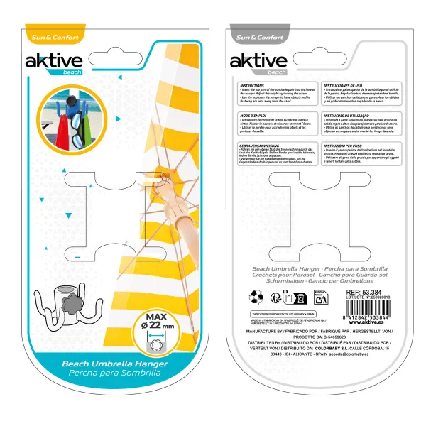 lietussarga pakaramo Colorbaby Plastmasa 11 x 5 x 11 cm (30 gb.)