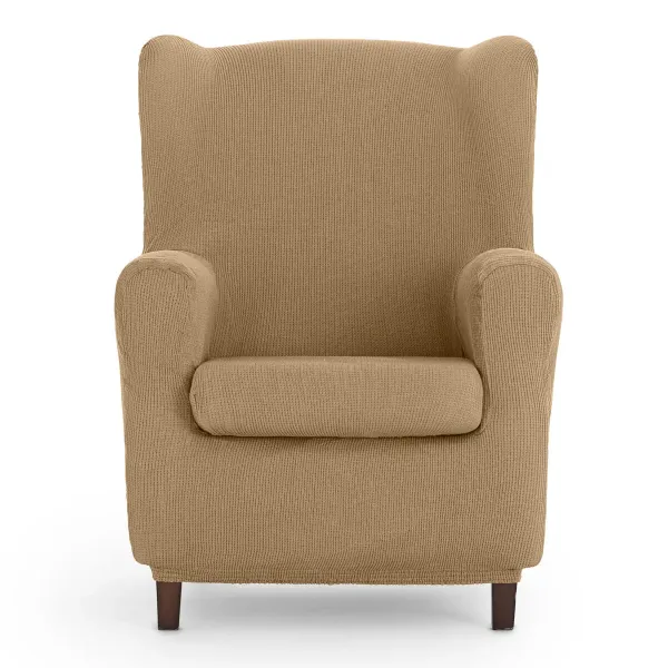 Wingback chair cover Eysa ULISES Beige 80 x 100 x 90 cm