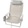 Pääntuellinen kokoontaitettava tuoli Aktive Ibiza Beige 51 x 76 x 45 cm (2 osaa)