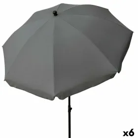 Пляжный зонт Aktive 240 x 230 x 240 cm Серый (6 штук)
