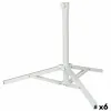 Pludmales saules sarga pamatne Aktive Balts Metāls 61 x 49,5 x 61 cm (6 gb.)