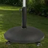 Paplūdimio skėčio pagrindas Aktive Juoda 25 kg Su ratais
