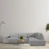 Right long arm chaise longue cover Eysa ROC Light grey 110 x 120 x 500 cm