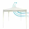 Gazebo Aktive Max-Air White 300 x 300 x 250 cm Cloth Steel