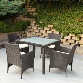 Stalo rinkinys su 4 kėdėmis Aktive 100 x 100 x 75 cm