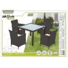Stalo rinkinys su 4 kėdėmis Aktive 100 x 100 x 75 cm