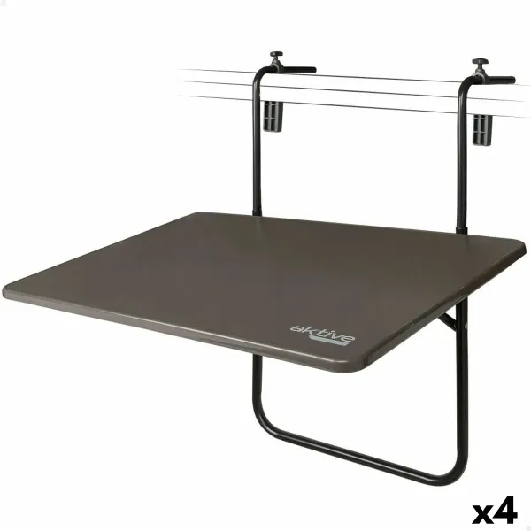 Taitettava Pöytä Aktive Ripustettavaksi parvekkeelle Teräs 60 x 66,5 x 40 cm (4 osaa)