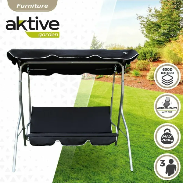 Kiiktool Aktive 3 kohta Must 180 x 107 x 160 cm