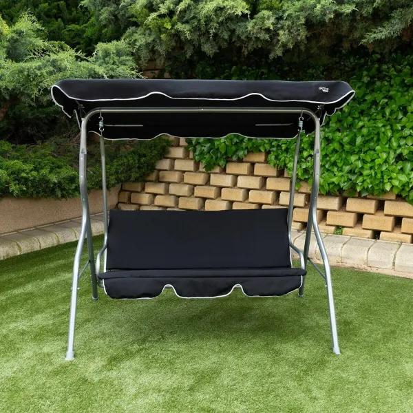 Smulkintuvas Aktive 3 vietos Juoda 180 x 107 x 160 cm