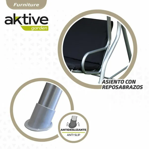 Smulkintuvas Aktive 3 vietos Juoda 180 x 107 x 160 cm