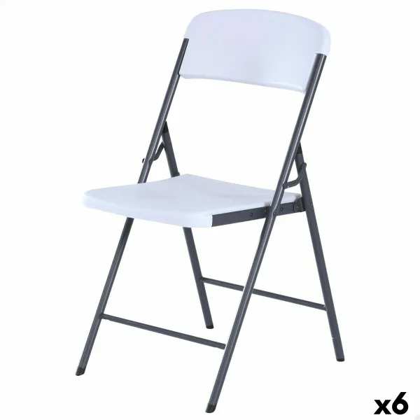 Складной стул Lifetime Белый 47 x 84,5 x 48 cm (6 штук)