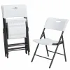 Folding Chair Lifetime Valkoinen 4 osaa 50 x 58 x 83 cm