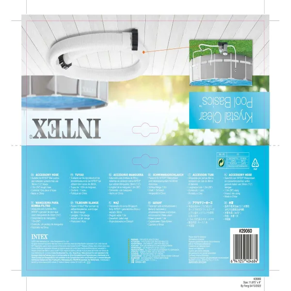 Hose Intex Pool 1-1/2" 150 cm Ø 38 mm (8 Units)