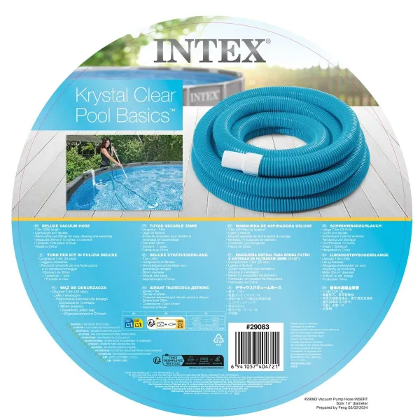 Žarna Intex Baseinas 1-1/2" 760 cm Ø 38 mm (6 vnt.)