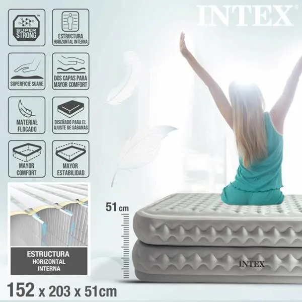 Puhallettava patja Intex 152 x 203 x 51 cm 272 kg