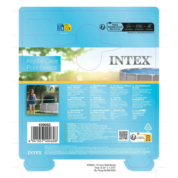 Baseina birste Intex 29052 25,4 x 14 x 17 cm Siena Zils