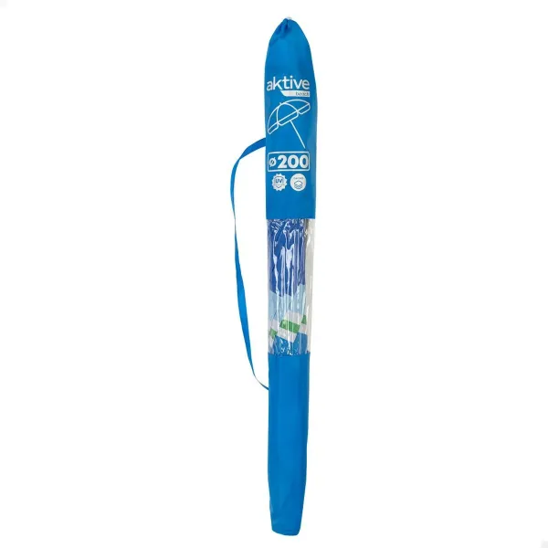 Aurinkovarjo Aktive Sininen Punainen Ø 200 cm 200 x 196 x 200 cm UV50 (6 osaa)