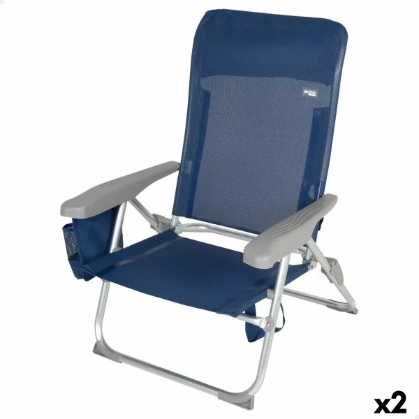Rantatuoli Aktive Slim Taitettava Laivastonsininen 47 x 87 x 58 cm (2 osaa)