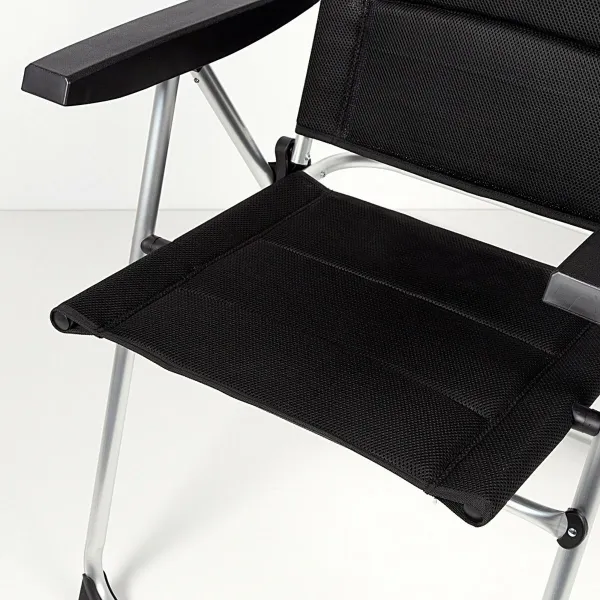 Pludmales krēsls Aktive Deluxe Locīšana Melns 49 x 105 x 59 cm (2 gb.)