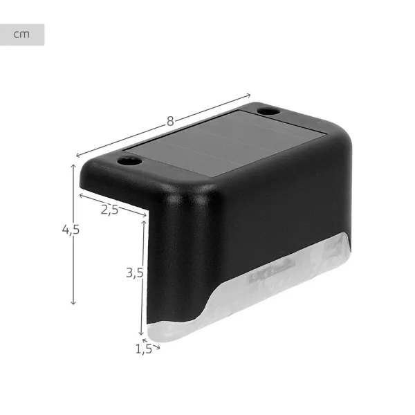 Солнечный светильник Aktive 8 x 4,5 x 4 cm (12 штук)