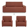 Sofa cover set Eysa ULISES Brown 3 Pieces