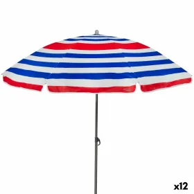 Aurinkovarjo Aktive Sininen Punainen Monivärinen Hopeinen Ø 160 cm 160 x 167 x 160 cm (12 osaa)