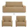 Sofa cover set Eysa ULISES Beige 3 Pieces