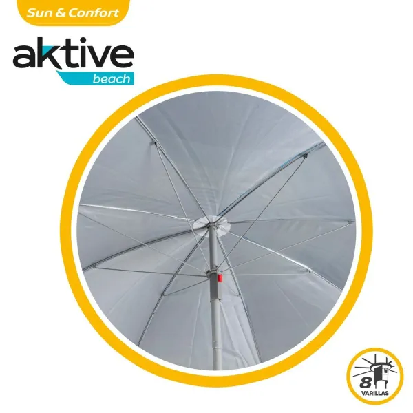 Пляжный зонт Aktive Zils Poliesters 200 x 194,5 x 200 cm (6 gb.)
