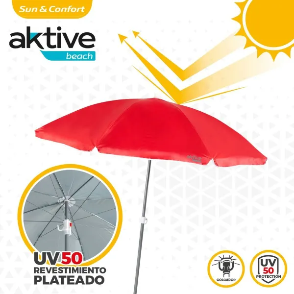 Зонтик Aktive 180 x 193 x 180 cm 180 x 180 x 180 cm 180 x 196 x 180 cm (12 штук)