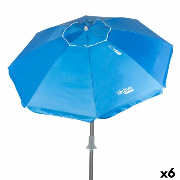 Skėtis nuo saulės Aktive Mėlyna 200 x 205 x 200 cm (6 vnt.)