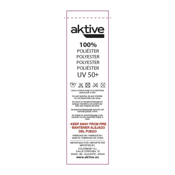 Зонтик Aktive Синий 200 x 205 x 200 cm (6 штук)