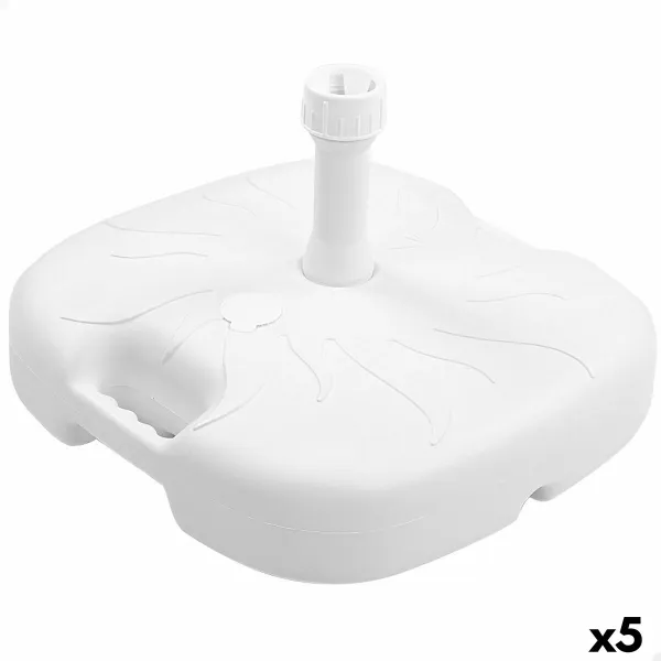 Paplūdimio skėčio pagrindas Aktive Balta Ø 32 mm Ø 20 mm 45 x 29 x 45 cm (5 vnt.)