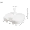 Base for beach umbrella Aktive White Ø 32 mm Ø 20 mm 45 x 29 x 45 cm (5 Units)