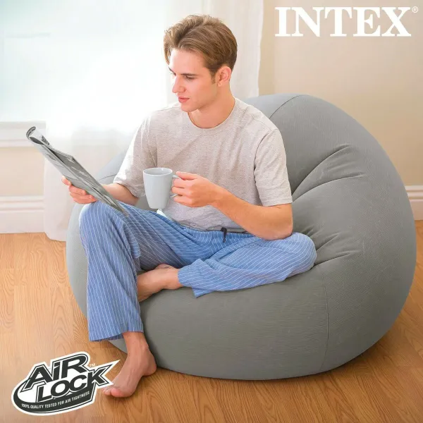Täytettävä tuoli Intex Harmaa 107 x 69 x 104 cm 114 x 71 x 114 cm (6 osaa)