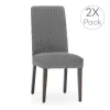 Chair Cover Eysa THOR Dark grey 50 x 55 x 50 cm 2 Units