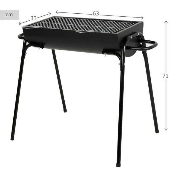 Угольный Барбекю на Ножках Aktive 91 x 33 x 71 cm